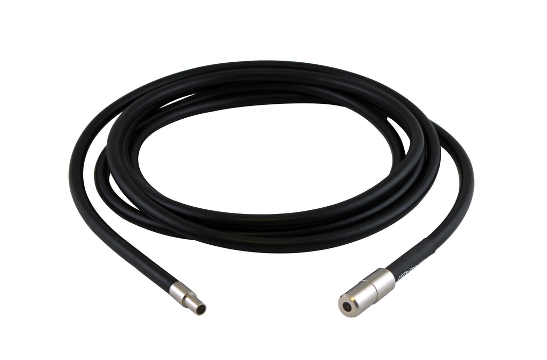 B4, BR4 Type, Flexible, PVC Monocoil hose, Glass Fiber Optic Cable, 1/4" (6.3mm) Active Fiber Bundle