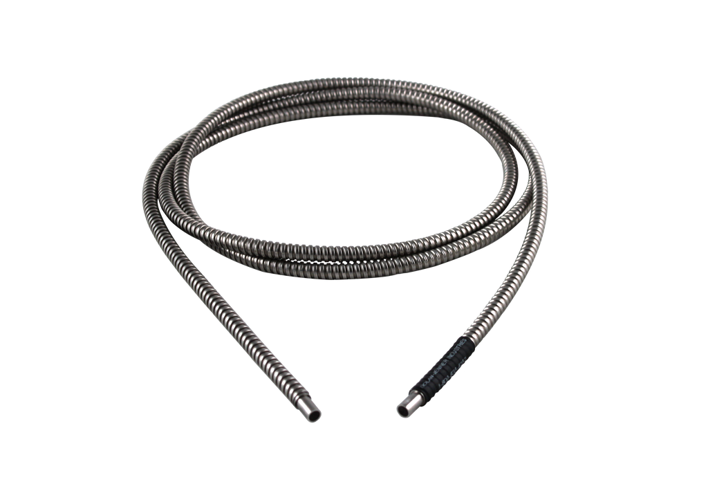 BX4 type, Flexible, Stainless Steel Hose, Glass Fiber Optic Cable, 1/4" (6.3mm) Active Fiber Bundle