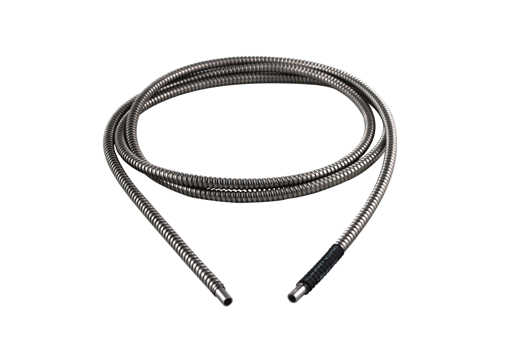 BX4 type, Flexible, Stainless Steel Hose, Glass Fiber Optic Cable, 1/4" (6.3mm) Active Fiber Bundle