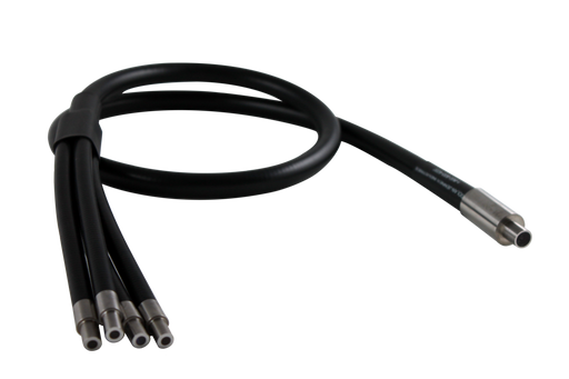 MBR type Quad Glass Fiber Optic Cable, 0.354" (9.0mm) Active Fiber Bundle