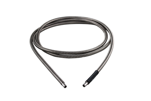 BX4 type, Flexible, Stainless Steel Hose, Glass Fiber Optic Cable, 1/4" (6.3mm) Active Fiber Bundle